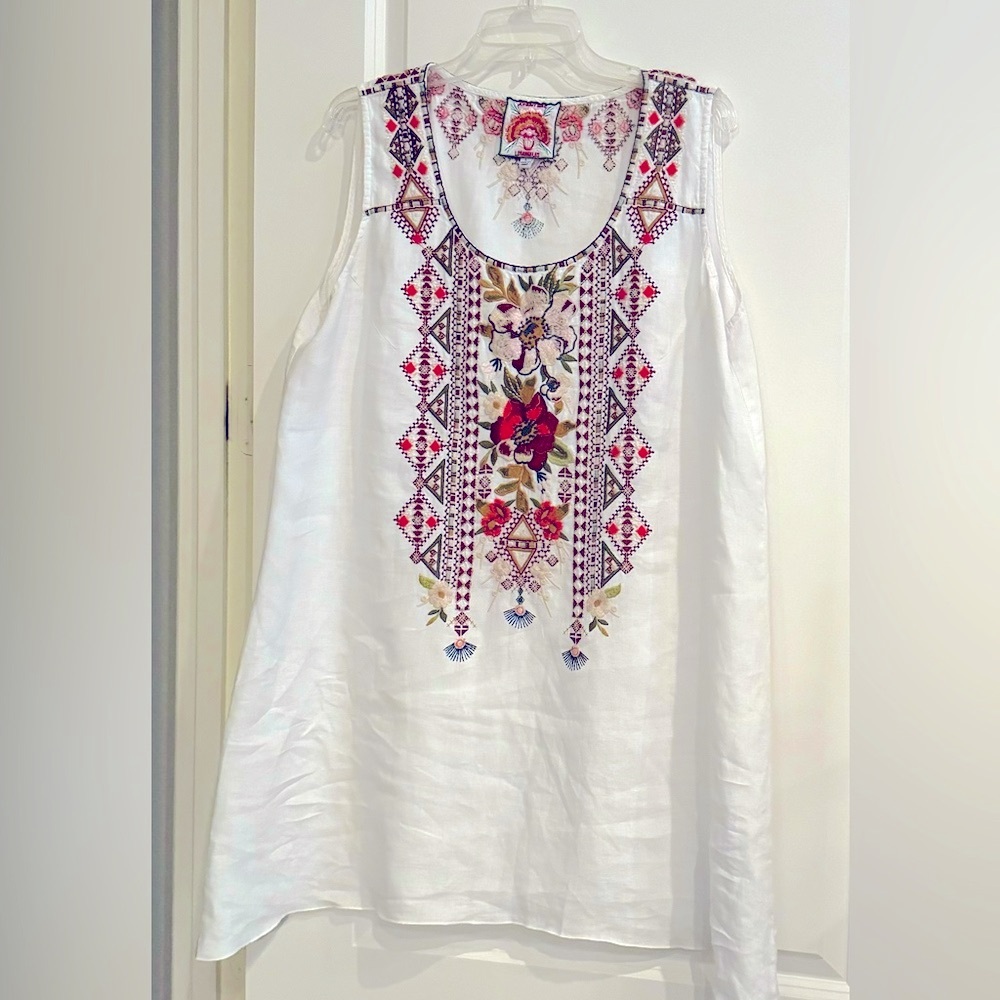 - Johnny Was tunic (L)